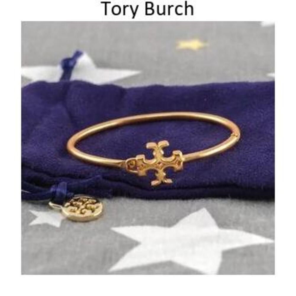Tory Burch Gold Logo Bangle Bracelet